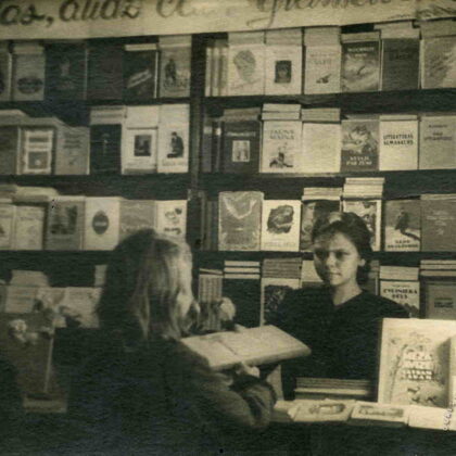 Grāmatnīca Brīvības ielā 2. 1948. gads.