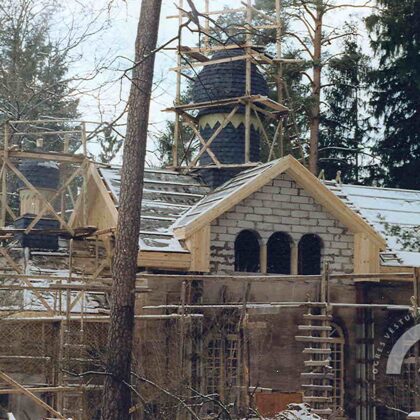 Ogres pareizticīgo baznīcas celtniecība. Ap 2000. gadu