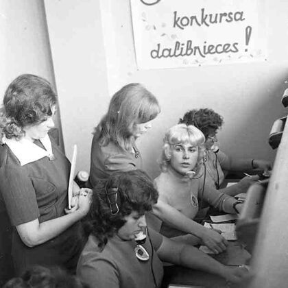 Konkursā piedalījās arī Rīgas rajona un Jūrmalas telefonistes un pasta operatores