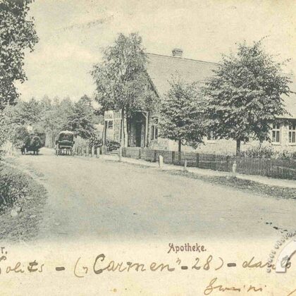 Brīvības iela un aptieka. 1905. gads