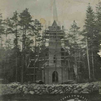 Ogres luterāņu baznīcas celtniecība, ap 1929. gadu